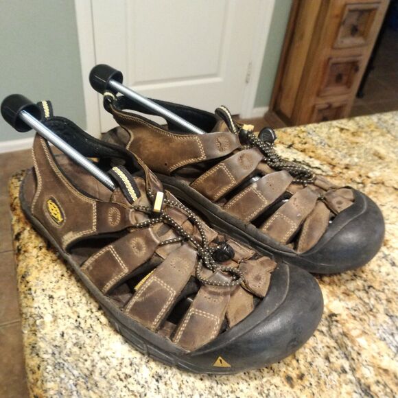 Keen Newport Waterproof Bison Brown Leather Sport Hiking Sandals Men’s Size 13 main image 6